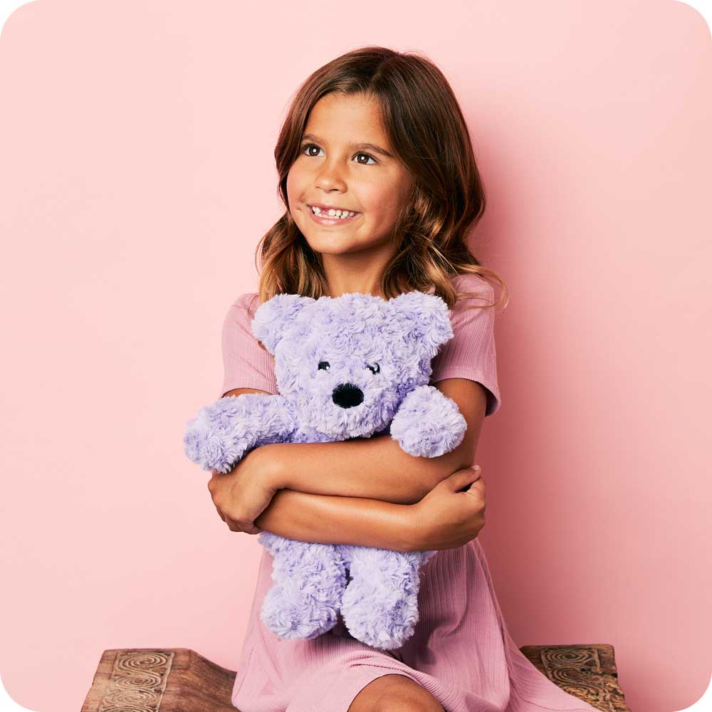 Purple Curly Bear Warmies - Image 2